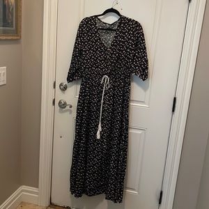 Cute black purple pink flower dress